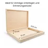 Holzkiste mit aufklappbarem Deckel | innen Größe A4 | Produktbild-Vorschau 3