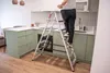 Baulich | Aluminium Haushaltsleiter - 2 x 7 Stufen - Max. Produktbild-Vorschau 4