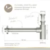 Lenz JURI Design-Siphon Edelstahl-Optik, 1 1/4", flexibel Produktbild-Vorschau 4
