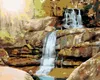 Zuty - Malen nach Zahlen - SONNENSTRAHLEN UND WASSERFALL, Produktbild-Vorschau 1