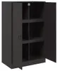 vidaXL Příborník černý 67x39x107 cm ocelový Náhled obrázku produktu 7