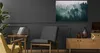Leinwandbild Canvas Wald im Nebel Bäume Natur Landschaft 3D Produktbild-Vorschau 5