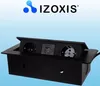 A black pop-up power outlet with two sockets and two USB ports, with the brand logo and name at the top. Anteprima dell’immagine prodotto