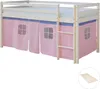 Homestyle4u podkrovná posteľ 90x200 s lamelovým rámom Náhľad obrázku produktu 11