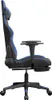 vidaXL Chaise de jeu avec repose-pieds Noir et bleu Voir les images du produit 6