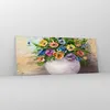 Bilder auf glas - Blumen Blumenstrauß Vase bunt - 120x50cm Produktbild-Vorschau 4