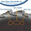 opony ATV 25x10.00-12 i 25x8.00-12 4-warstwowe P3080 OBOR Podgląd zdjęcia produktu 6