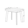 Ausziehbarertisch, 302x90x73cm, Für 14 Gäste, Hölzerne Produktbild-Vorschau 5