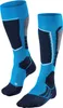 A pair of blue and navy ski socks on a white background. Produktbild-Vorschau