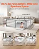 SucceBuy Grand parc pour bébé, 200 x 149 cm, aire de jeu Voir les images du produit 2