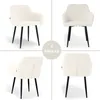 Lina® Diamond Esszimmerstühle 6er Set Bouclé Creme mit Produktbild-Vorschau 8