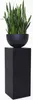 VIVANNO Podest Fiberglas PODEST Säule, Anthrazit matt - Produktbild-Vorschau 2