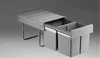 WESCO Poubelle encastrable Double Master 2x16ltr. gris alu Voir les images du produit 5