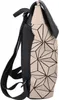 Side view of a beige backpack with a geometric pattern. Produktbild-Vorschau