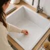 2x Universal Silikon Ablaufstopfen für Waschbecken, Spüle und Dusche – flexibler Abflussstöpsel Set Náhled obrázku produktu