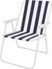 Campingstuhl Outdoor Klappstuhl Gartenstuhl Blau/Weiß Produktbild-Vorschau 4