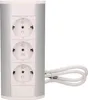 Zásuvka 3x2P+Z, schuko, stříbrná/bílá Náhled obrázku produktu 7