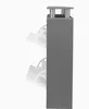 Side view of a gray shoe cabinet with white shoe racks. Anteprima dell’immagine prodotto