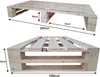 Lermowood Palettenbett M2 100 x 200 cm mit 2 Bettkästen Produktbild-Vorschau 3