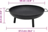 Mísa na oheň 67,5 x 58 x 22,5 cm ocel Náhled obrázku produktu 7