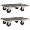 vidaXL Rolki transportowe 2 szt. prostokątne 80x55x11,5 cm Podgląd zdjęcia produktu 1