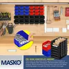 MASKO® Stapelboxen Wandregal 32tlg, Sichtlagerkästen Produktbild-Vorschau 4