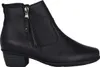 A black leather ankle boot is shown from the side against a white background. Anteprima dell’immagine prodotto