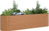 vidaXL Zvýšená posteľ hnedá 320 x 80 x 81 cm oceľ Náhľad obrázku produktu 3