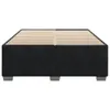 vidaXL Cadre de lit sans matelas noir 160x200 cm velours Voir les images du produit 3