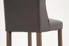 Silla de bar Cassandra, tapizada en tela, patas en madera Vista previa de la imagen del producto 8