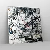 Wanduhr - Quadrat - Glasuhr - Abstraktion modern - 40x40cm Produktbild-Vorschau 4