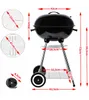 Barbecue de jardin au charbon de bois avec couvercle 43 x Voir les images du produit 4