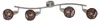 Briloner plafondlamp met spot, nikkel mat/bruin, max. 4 x Productafbeelding-voorbeeld 2