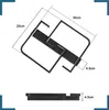 A diagram showing the dimensions of a black geometric ceiling light. Produktbild-Vorschau