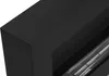 A close-up view of the corner of a black ethanol fireplace. Anteprima dell’immagine prodotto