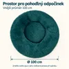 IvoQ Donut pelíšek pro psy 100 cm - Fluffy polštář pro psy Náhled obrázku produktu 3