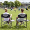 COSTWAY Regiestuhl klappbar, Campingstuhl mit Seitentisch & Produktbild-Vorschau 8