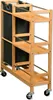 KESPER Regal auf Rollen mit Flaschenkorb 78 x 20 x 68 cm Produktbild-Vorschau 1