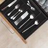 Range-couverts extensible en bambou noir Voir les images du produit 4