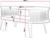 MIRJAN24 Couchtisch Roenni Oval, Wohnzimmer Kaffeetisch, Produktbild-Vorschau 3