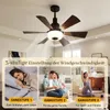 Deckenventilator mit Beleuchtung und Fernbedienung, E27 Produktbild-Vorschau 5