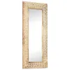 vidaXL Zrcadlo ručně vyřezávané 110x50x2,6 cm Masivní dřevo Náhled obrázku produktu 5