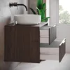 Meuble sous lavabo Badplaats Rimini 80 x 46 cm brun noyer - Voir les images du produit 9