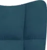 hojdacie kreslo vidaXL Blue Velvet Náhľad obrázku produktu 5