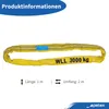 Rundschlinge WLL 3.000 kg, Länge: 1 m, Umfang: 2 m, gelb Produktbild-Vorschau 2