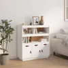vidaXL Deska barowa biała 100x40x108,5 cm lite drewno Podgląd zdjęcia produktu 13