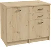 Küchenmöbel Set Eiche Artisan 100cm Arbeitsplatte 2 Produktbild-Vorschau 1