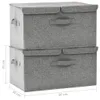 vidaXL Úložné boxy 2 ks Látkové 50x30x25 cm šedé Náhled obrázku produktu 8