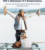 Two men in a boat, one holding up fish, with text overlay. Voir les images du produit