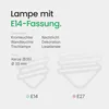 LED Line E14 LED-Lampe B35 4W 480lm 2700K warmweiß 2 Stück Produktbild-Vorschau 5